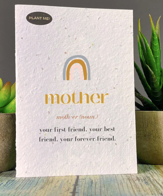 Mother - Noun Mothers Day Plantable Greeting Card
